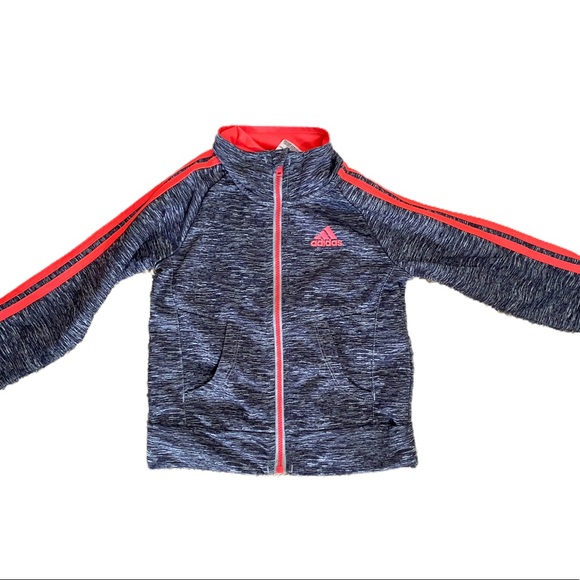 Toddler Pink and Grey Adidas Track Suit - Picture 2 of 7